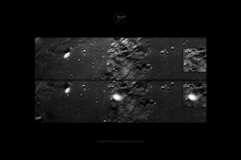 Example of possible structures on the Moon