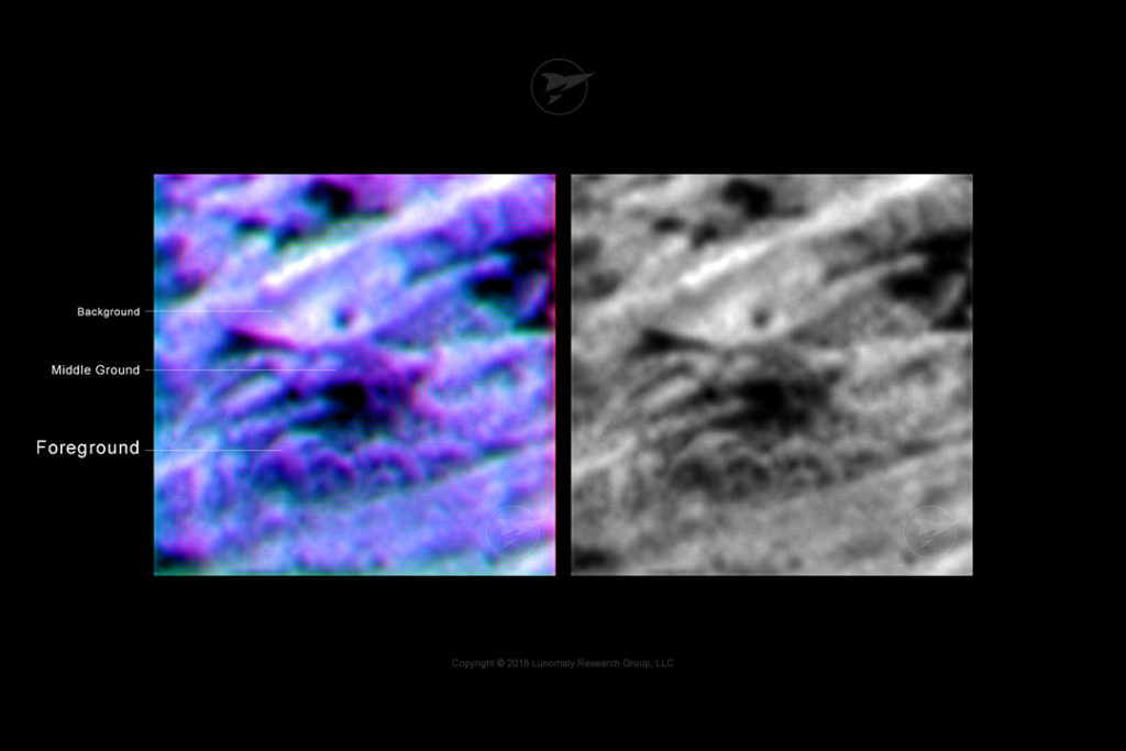 Example of possible structures on the Moon