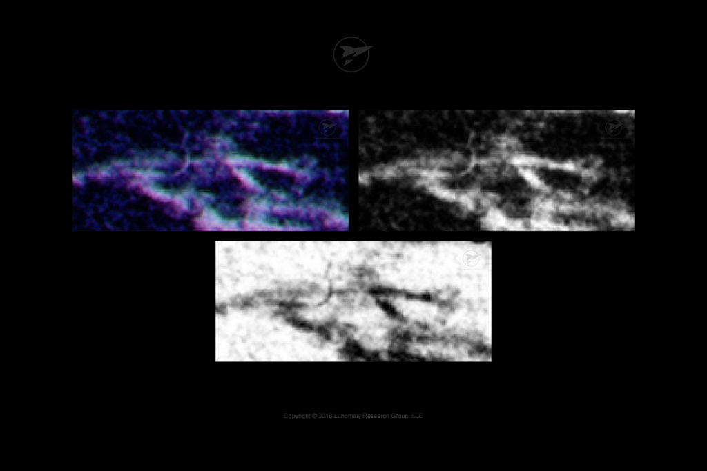 Example of possible structures on the Moon