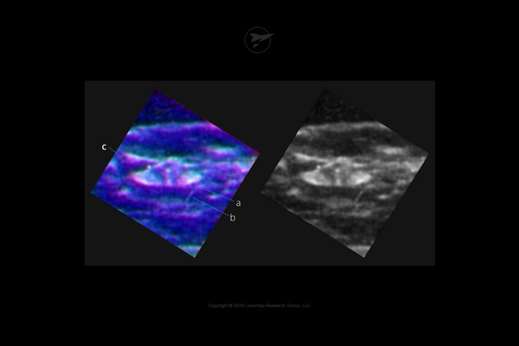 Example of possible structures on the Moon