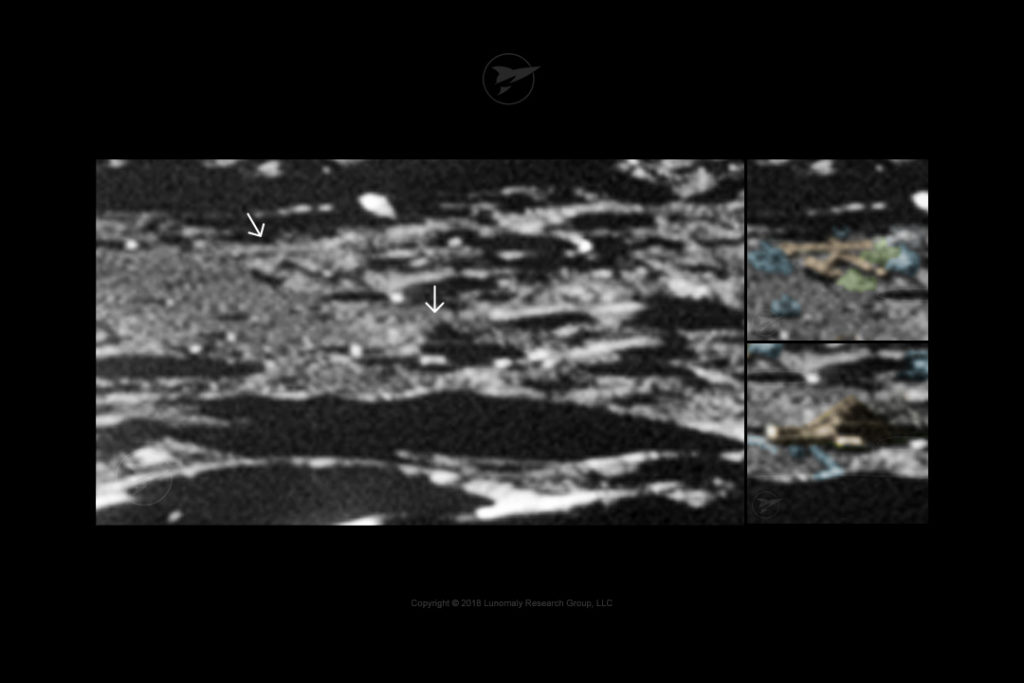 Example of possible structures on the Moon